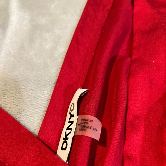 DKNY Red Silk Dancing Dress 4 - Picture 4 of 10